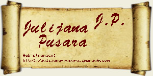 Julijana Pušara vizit kartica